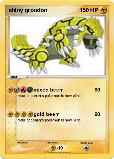 Pokemon shiny groudon