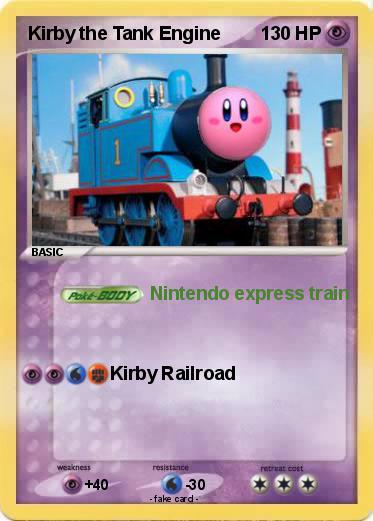Pokemon Kirby the Tank Engine