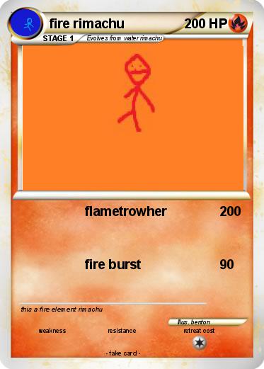 Pokemon fire rimachu