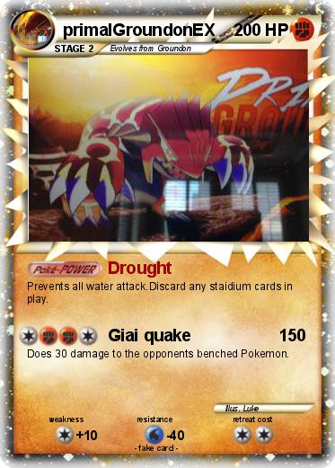 Pokemon primalGroundonEX