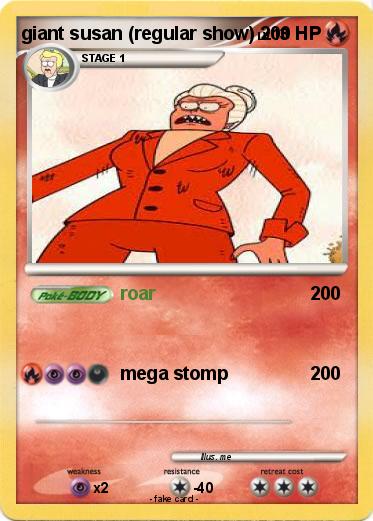 Pokemon giant susan (regular show)