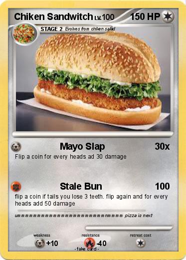 Pokemon Chiken Sandwitch