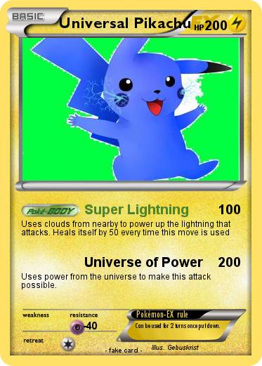 Pokemon Universal Pikachu