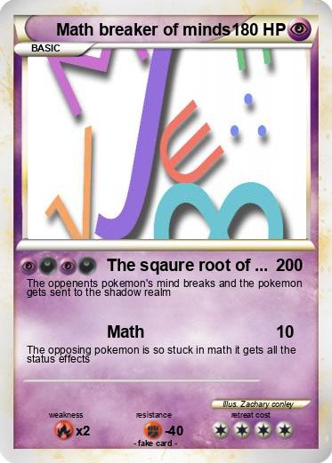 Pokemon Math breaker of minds