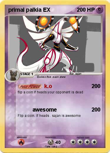 Pokemon primal palkia EX