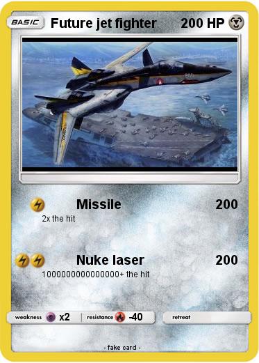 Pokemon Future jet fighter