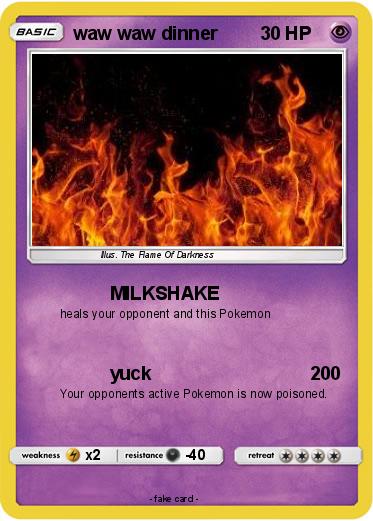 Pokemon waw waw dinner