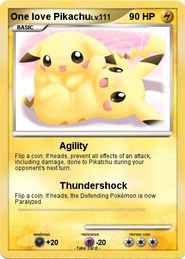 Pokemon One love Pikachu