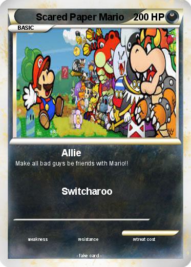 Pokemon Scared Paper Mario