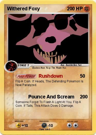 Pokemon Withered Foxy