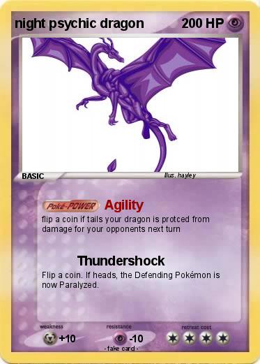 Pokemon night psychic dragon