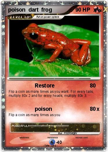 Pokemon poison  dart  frog                            x