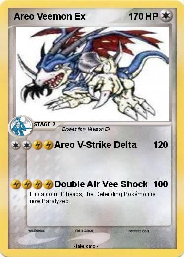 Pokemon Areo Veemon Ex