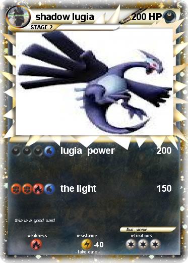 Pokemon shadow lugia