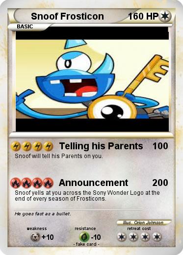 Pokemon Snoof Frosticon