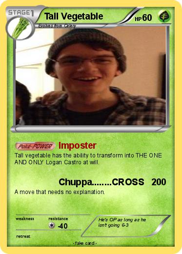 Pokemon Tall Vegetable