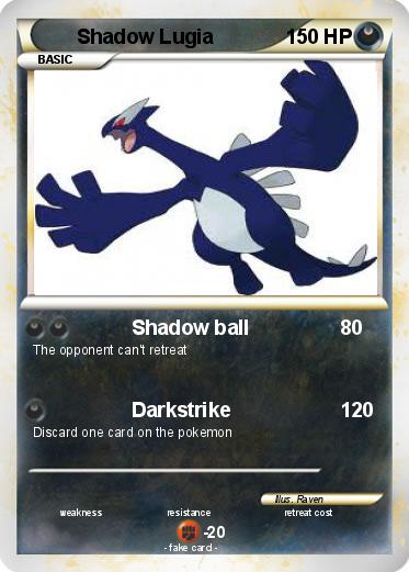 Pokemon Shadow Lugia