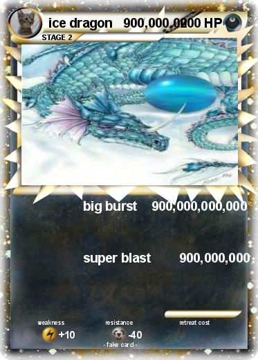 Pokemon ice dragon   900,000,00