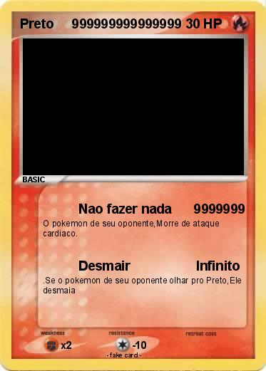 Pokemon Preto     999999999999999
