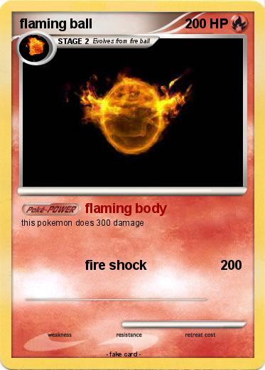 Pokemon flaming ball