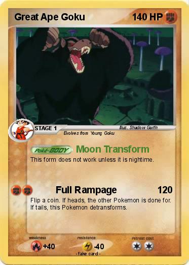 Pokemon Great Ape Goku