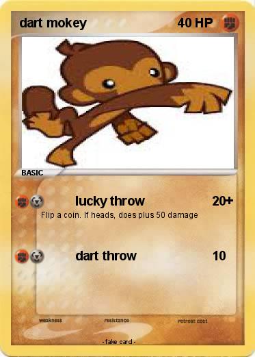 Pokemon dart mokey