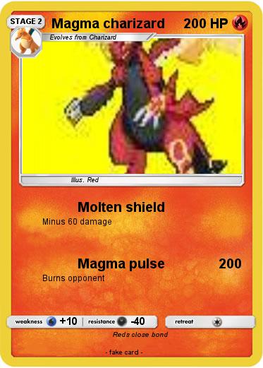 Pokemon Magma charizard