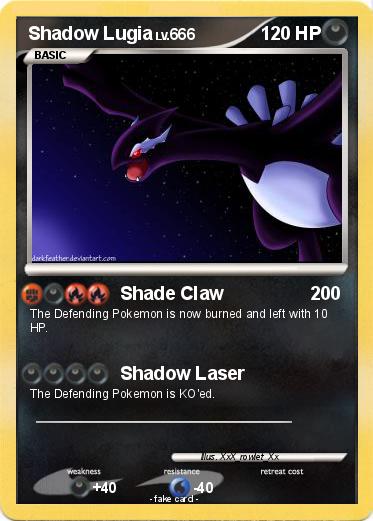 Pokemon Shadow Lugia