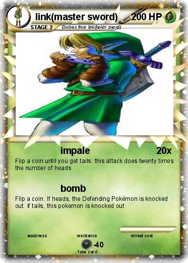 Pokemon link(master sword)