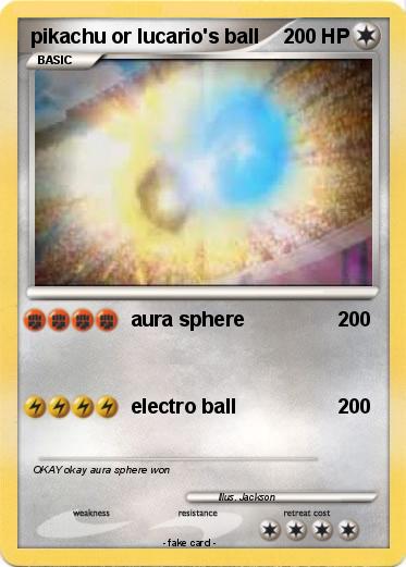 Pokemon pikachu or lucario's ball