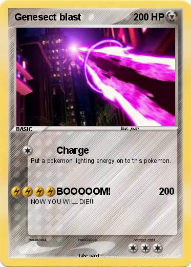 Pokemon Genesect blast