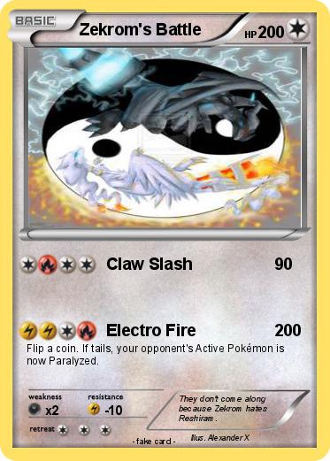 Pokemon Zekrom's Battle