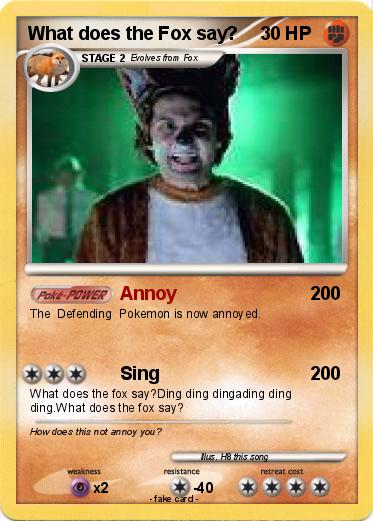 Pokemon What does the Fox say?
