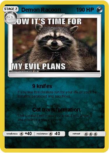 Pokemon Demon Racoon