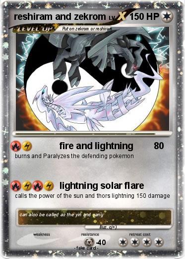 Pokemon reshiram and zekrom