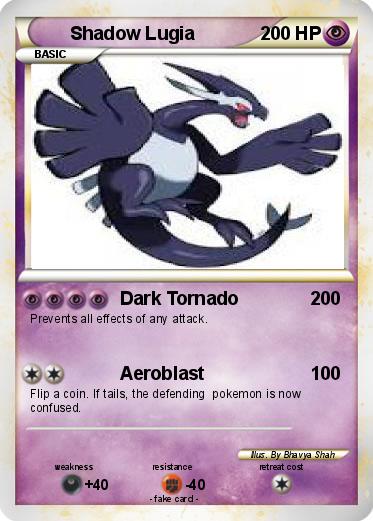 Pokemon Shadow Lugia