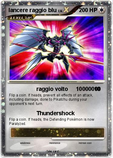 Pokemon lancere raggio blu