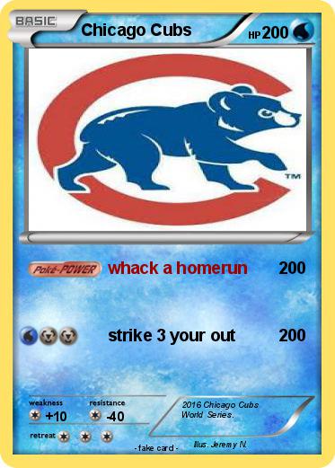 Pokemon Chicago Cubs