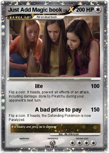 Pokemon Just Add Magic book