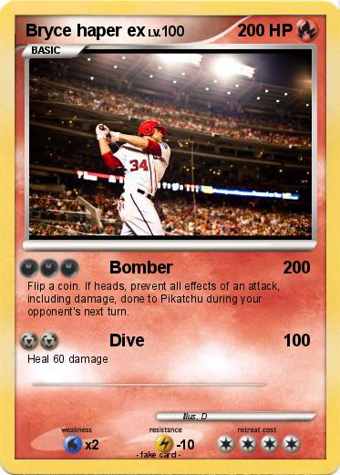 Pokemon Bryce haper ex