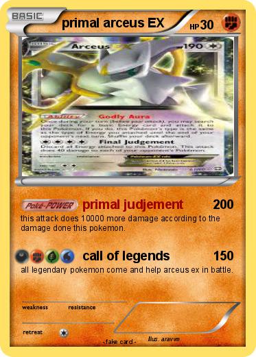 Pokemon primal arceus EX