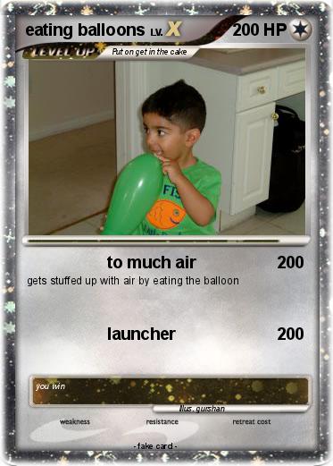 Pokemon eating balloons