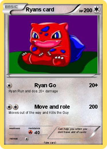 Pokemon Ryans card