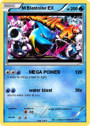 Pokemon M Blastoise EX