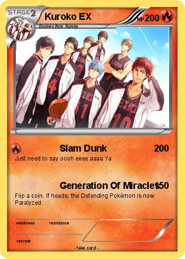 Pokemon Kuroko EX