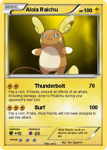 Pokemon Alola Raichu