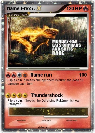 Pokemon flame t-rex