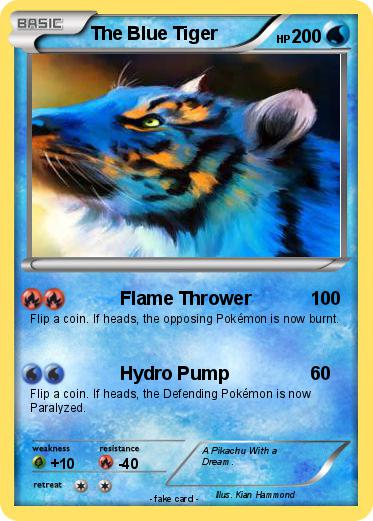 Pokemon The Blue Tiger