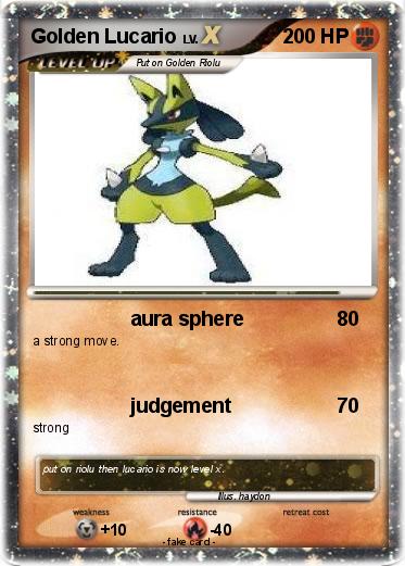 Pokemon Golden Lucario