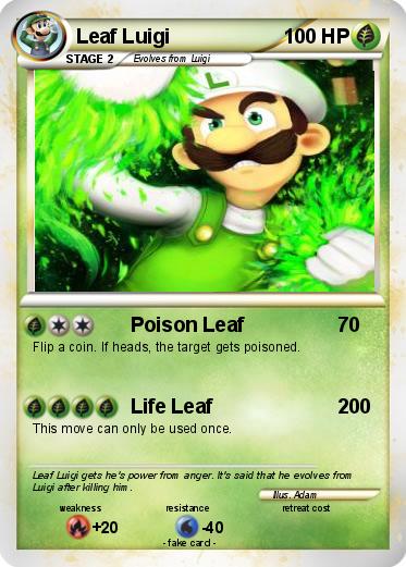 Pokemon Leaf Luigi